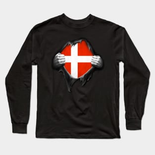 Denmark Flag. Proud Danish Long Sleeve T-Shirt